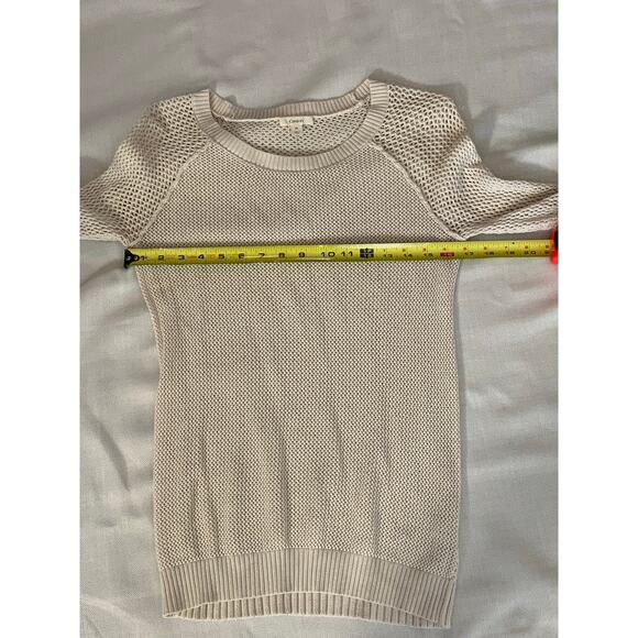 Caslon Cream cotton and silk blend Sweater size medium - Picture 5 of 6
